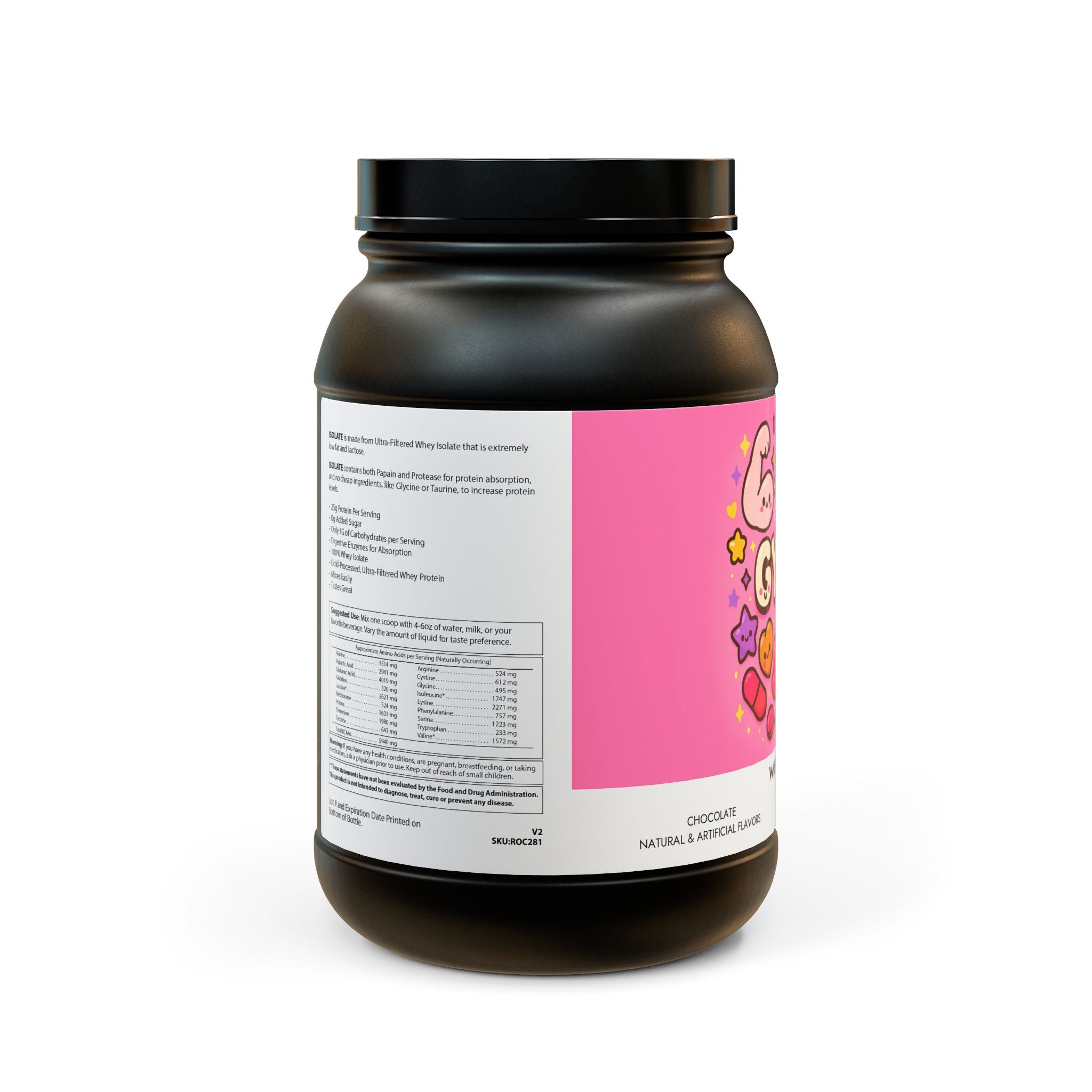Whey Isolate Protein Supplement (907g, 2lb)
