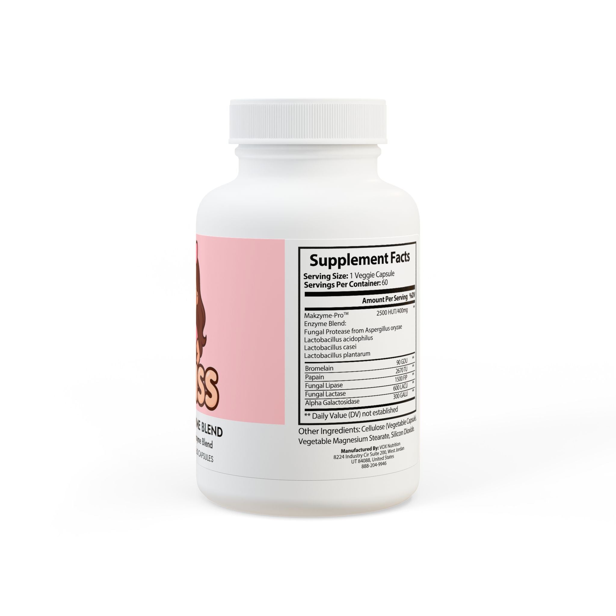 Digestive Enzyme Blend Supplement (60 Capsules)